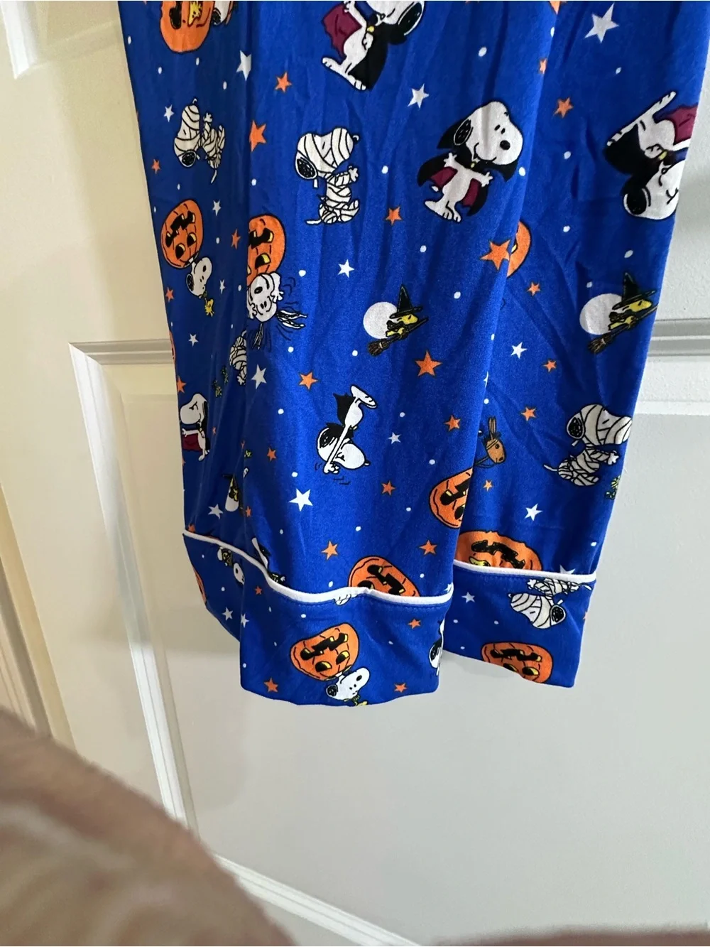 Adult Halloween Snoopy Pumpkin Pajama Set - Size Small